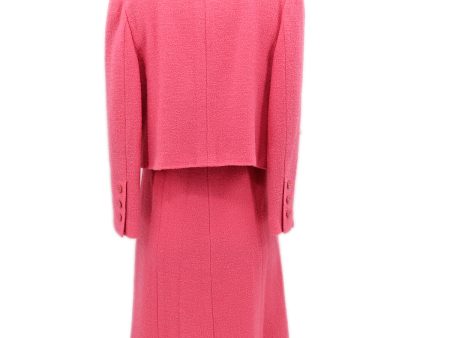 Chanel Setup Suit Jacket Dress Pink 96P #36 Online Hot Sale