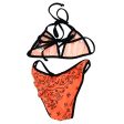 Chanel Bikini Swimwear Swimsuit Orange #36 For Cheap