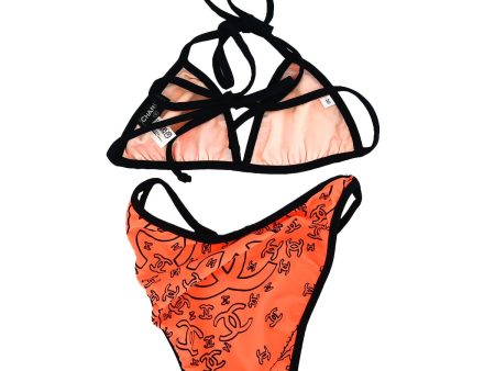 Chanel Bikini Swimwear Swimsuit Orange #36 For Cheap