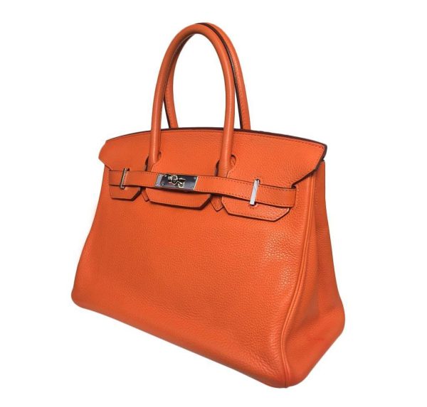 Hermes Birkin 30 Feu Orange Bag on Sale