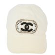 Chanel Cap Hat White #M Small Good Cheap