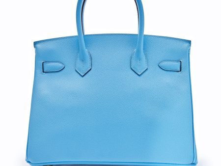 Hermes Birkin 30 Epsom Calfskin Bag 7N Celeste Supply