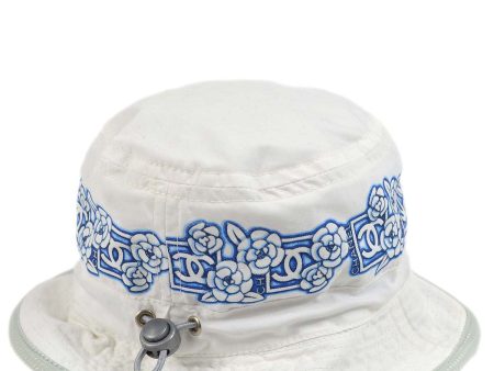 Chanel White Sport Line Bucket Hat #M Small Good For Discount