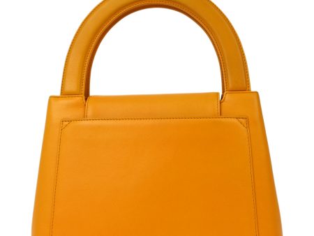 Chanel * Orange Lambskin Handbag Online Hot Sale