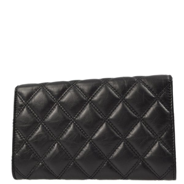 Chanel 2006-2008 Black Calfskin Bifold Wallet on Sale