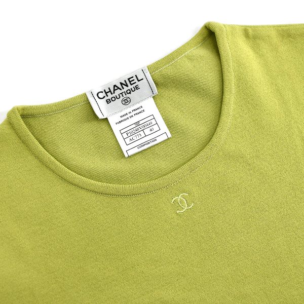 Chanel T-shirt Light Green 98P #40 Online Sale