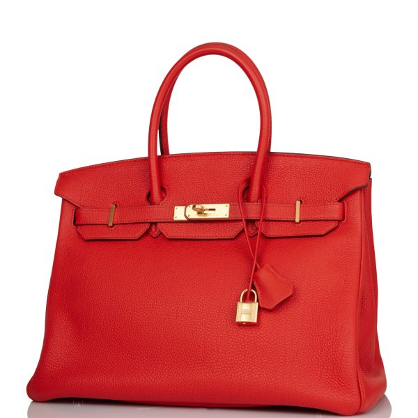 Hermes Birkin 35 Capucine Togo Gold Hardware Sale