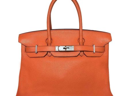 Hermes Birkin 30 Feu Orange Bag on Sale