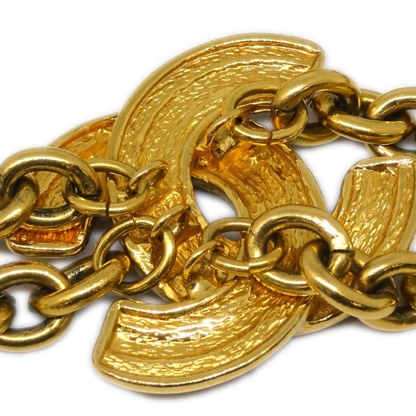 Chanel CC Gold Chain Belt 6051 Small Good Online now