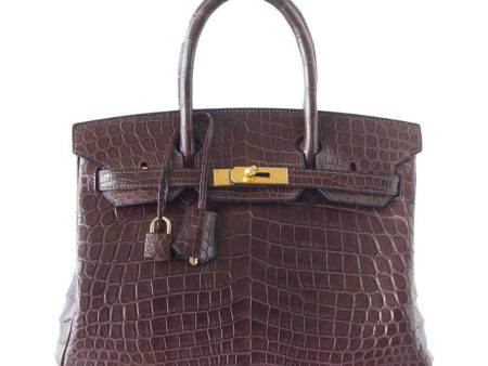 Hermes Birkin 30 Matte Havane Crocodile Bag For Cheap