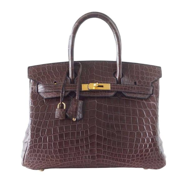 Hermes Birkin 30 Matte Havane Crocodile Bag For Cheap