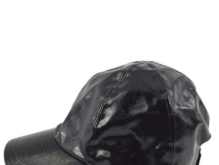 Chanel Sport Line Cap Hat Black #M Small Good Fashion