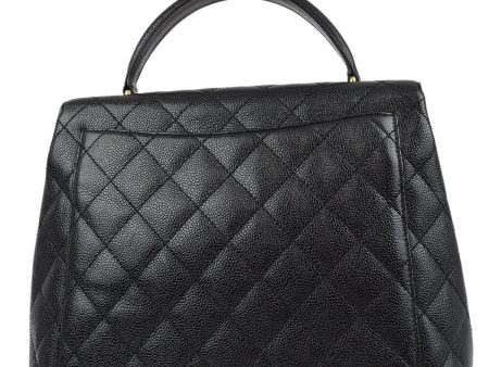 Chanel 2001-2003 Black Caviar Kelly Handbag For Cheap