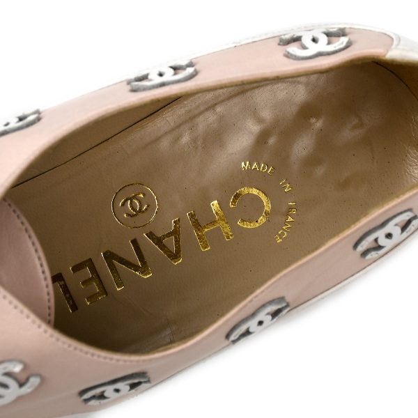 Chanel * Pink Oxford Shoes #36 1 2 For Sale