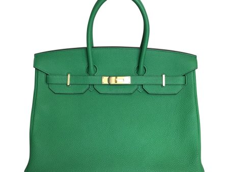 Hermes Birkin 35 Bamboo Green Togo GHW Bag Fashion