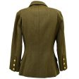 Chanel Single Breasted Jacket Khaki 96A #40 For Discount