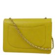 Chanel 1997-1999 Yellow Green Caviar Single Flap Shoulder Bag Hot on Sale