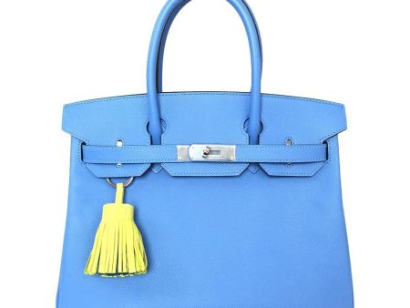 Hermes Birkin 30 Bag Blue Paradise Online now