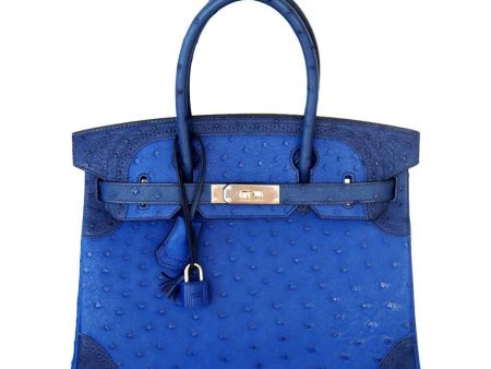 Hermes Birkin 30 Ghillies Bag Tri-Color Blue - Limited Edition Cheap