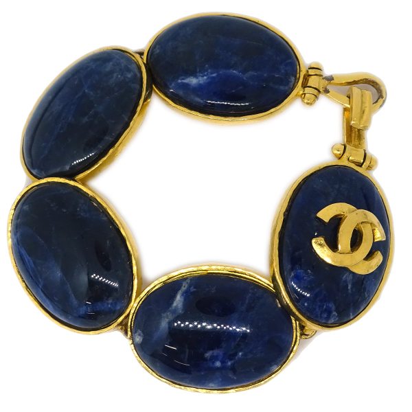 Chanel Stone Bracelet Blue 95A Hot on Sale