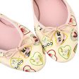 Chanel * Pink Cotton Valentine Ballet Flats Room Shoes on Sale