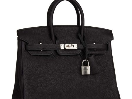 Hermes Birkin 25 Black Togo Palladium Hardware Online