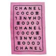 Chanel Logo Beach Towel Pink Small Good Cheap