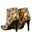 Chanel * Beige Bicolor Short Boots Shoes #35 1 2C For Sale