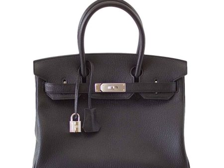 Hermes Birkin 30 Bag Black Chevre on Sale