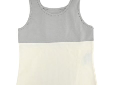 [FF Satsuei 10 1]Chanel Sport Line Sleeveless Top Gray White 01P #38 For Discount