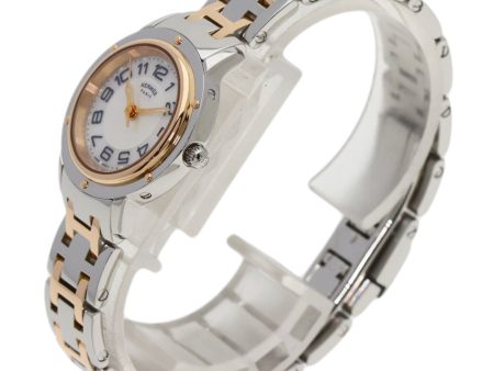 HERMES CP1.221 Clipper Nacre Watch PGP PGPxSS Ladies on Sale