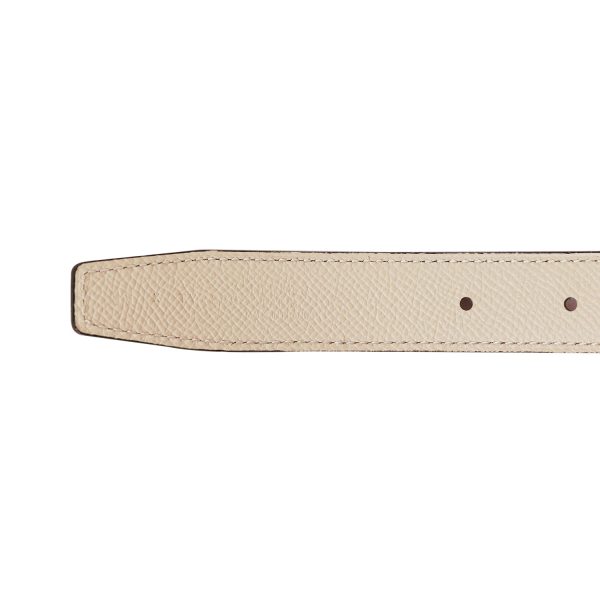 Hermes 24mm Reversible Rouge H White Constance H Belt 85cm Gold Buckle Discount