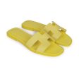 Hermes Oran Sandals Lime Epsom 38 Sale