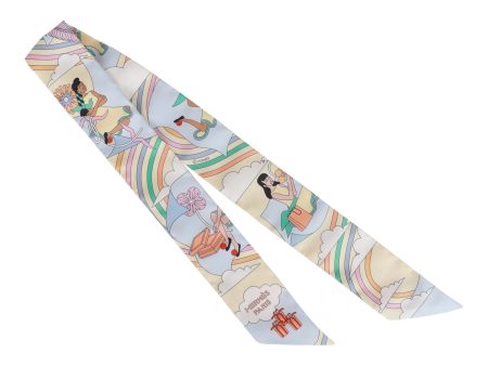 Hermes  Carres Volants  Soufre Silk Twilly Supply