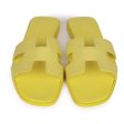 Hermes Oran Sandals Lime Epsom 38 Sale