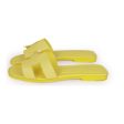 Hermes Oran Sandals Lime Epsom 38 Sale