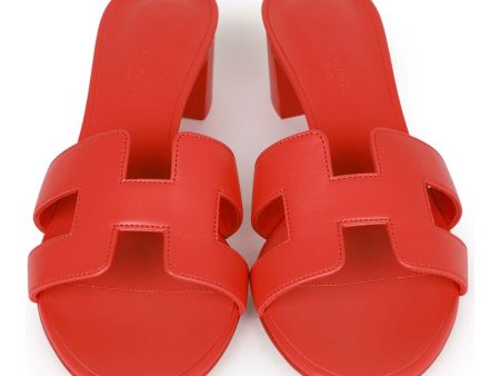 Hermes Oasis Sandals Rose Jaipur Calfskin 37 Discount