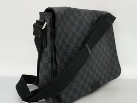 LOUIS VUITTON  Damier Graphite District MM N41272 Men s Shoulder Bag Sale