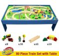 Conductor Carl 80 Piece Wooden Train Set with Table Online now