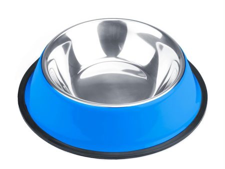 16oz. Blue Stainless Steel Dog Bowl For Cheap