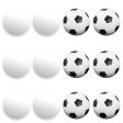 12 Mixed Foosballs, Includes 6 Soccer Style and 6 Smooth Discount