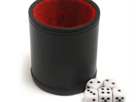 Professional Dice Cup with Five Dice Supply