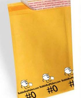 (250) No. 0 BubbleBoy 6  x 10  Self-Sealable Bubble Mailers Cheap