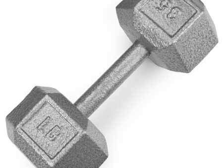 35lb Cast Iron Hex Dumbbell Hot on Sale