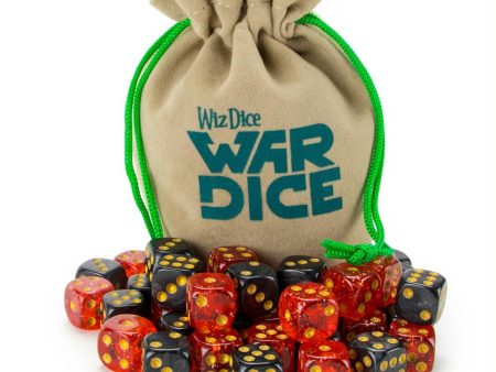 Set of 40 12mm War Dice, Blood & Oil Online Sale