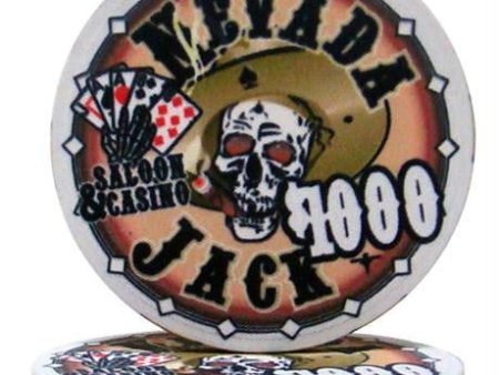 $1000 Nevada Jack 10 Gram Ceramic Poker Chip Hot on Sale