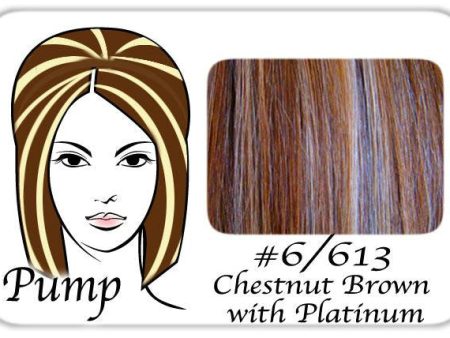 #6-613 Chestnut Brown w- Platinum Pro Pump - Tease With Ease Cheap