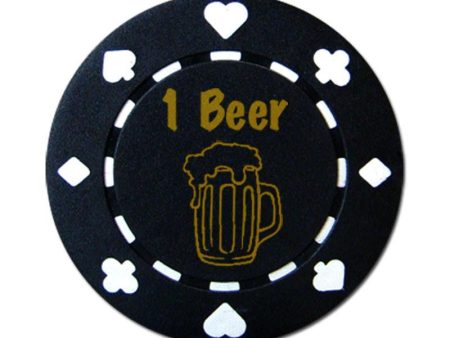 25 Black  1 Beer  Bar Token Chips Supply