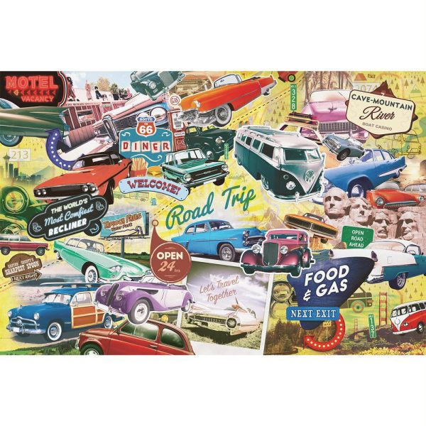 The Great American Roadtrip 1000 Piece Jigsaw Puzzle on Sale