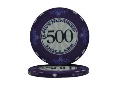 $500 Scroll 10 Gram Ceramic Poker Chip Online